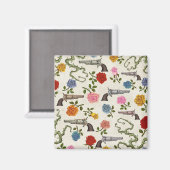 Aimant Canons sucrés et décoration frigo Rose (Recto/Verso)