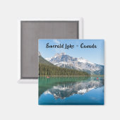 Aimant Canot sur le célèbre lac Emerald - Yoho NP, Canada (Recto/Verso)