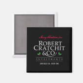 Aimant Cantique de Noël Robert Bob Cratchit Ebenezer Scro (Recto/Verso)