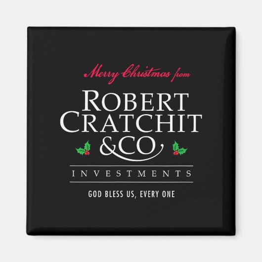 Aimant Cantique de Noël Robert Bob Cratchit Ebenezer Scro (Devant)