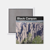 Aimant Canyon noir du Gunnison NP (Recto/Verso)