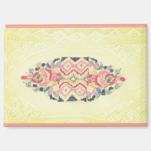 AIMANT CAOUTCHOUC FLEURI OU TAPESTIE POUR DOLLHOUSES MÉTA (Recto)