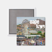Aimant Cap Table Mountain Waterfront Cityscape (Recto/Verso)