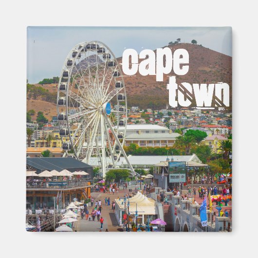 Aimant Cap Table Mountain Waterfront Cityscape (Devant)