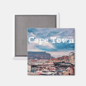 Aimant Cap Table Mountain Waterfront Cityscape (Recto/Verso)