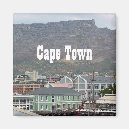 Aimant Cap Table Mountain Waterfront Cityscape (Devant)