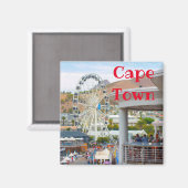 Aimant Cap Table Mountain Waterfront Cityscape (Recto/Verso)