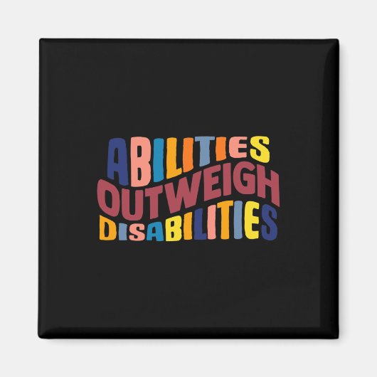 Aimant Capacités par rapport aux déficiences Psychologie  (Devant)