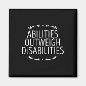 Aimant Capacités par rapport aux incapacités 0 incapacité (Devant)