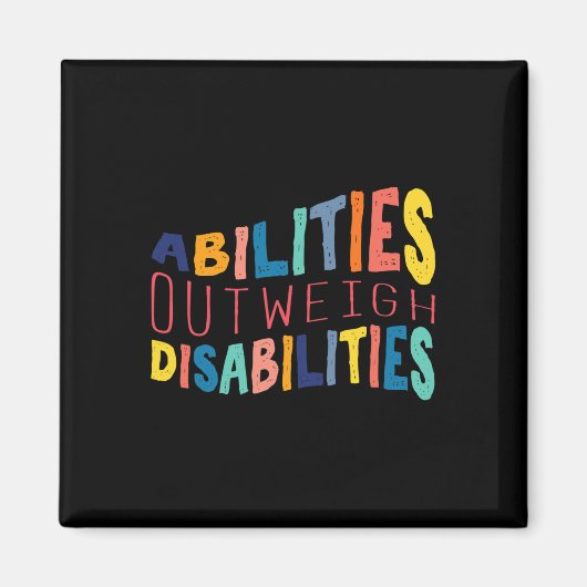 Aimant Capacités par rapport aux incapacités Thérapie com (Devant)