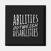 Aimant Capacités par rapport aux incapacités Thérapie com (Devant)