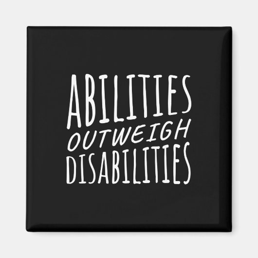 Aimant Capacités par rapport aux incapacités Thérapie com (Devant)