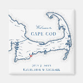 Aimant Cape Cod Destination Wedding Favor (Devant)