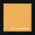 Aimant Cape Gooseberry yellow color name<br><div class="desc">Le Cap Gooseberry,  également connu sous le nom de Physalis,  est un plante de la famille de la nuit,  dont les baies poussent à l'intérieur d'un calyx de papeterie protectrice. Ici,  la couleur jaune chaud distinctif de la baie donne son nom à l'une des nuances signature de Nomencolors.</div>