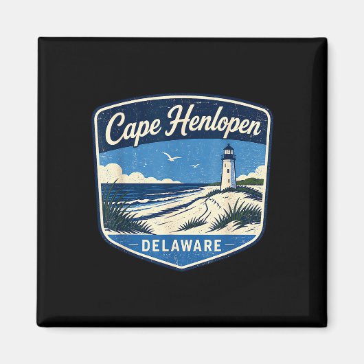 Aimant Cape Henlopen Delaware phare plage océan (Devant)