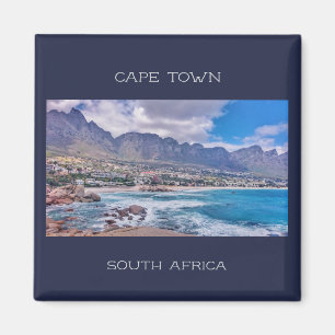 Aimant Cape Town Table Mountain Beach Vue sur l'océan