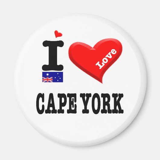 Aimant CAPE YORK - I Love (Devant)
