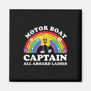 Aimant Capitaine de bateau à moteur drôle humour adulte i
