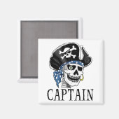 Aimant Capitaine du pirate aux yeux (Recto/Verso)