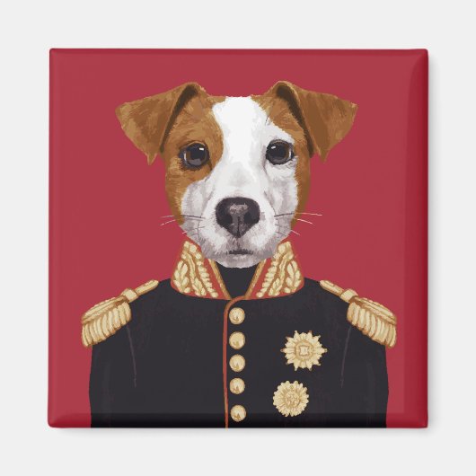 Aimant Capitaine Jack Russell (Devant)