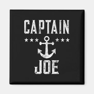 Aimant Capitaine Joe - Rétro Personnalisé Nautique