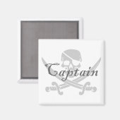 Aimant Capitaine jolly roger (Recto/Verso)