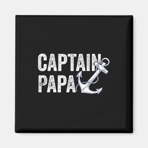 Aimant Capitaine Papa Pontoon Cadeau Bateau de pêche Lac