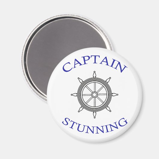 Aimant "Capitaine Stunning" (Recto/Verso)