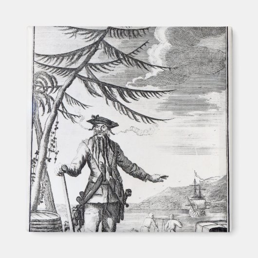 Aimant Capitaine Teach, communément appelé Barbe noire (Devant)