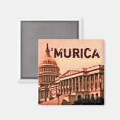 Aimant Capitol Building Washington DC Murica America 1900 (Recto/Verso)