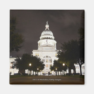 Aimant Capitol d'état d'Austin, le Texas la nuit