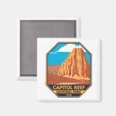 Aimant Capitol Reef National Park Cathedral Valley Loop (Recto/Verso)