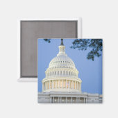 Aimant Capitole américain à la tombée de la nuit, Washing (Recto/Verso)