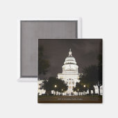 Aimant Capitole d'Austin, Texas à la nuit (Recto/Verso)