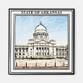 Aimant Capitole de l'État de l'Arkansas (Devant)