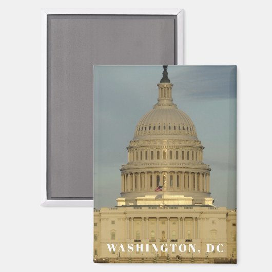 Aimant Capitole de Washington, DC (Recto/Verso)