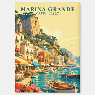 Aimant Capri Italie Marina Grande Port Souvenir