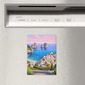 Aimant Capri Italy Paiinting (In Situ (Lave-vaisselle))