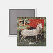 Aimant Capricorne chèvre signe Zodiac fête d'anniversaire (Recto/Verso)