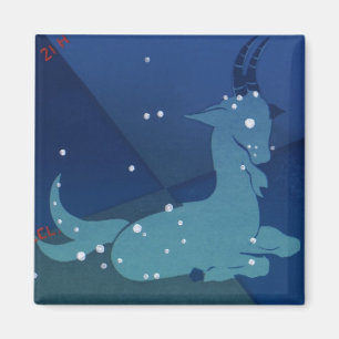 Aimant Capricorne Constellation, Zodiaque Vintage, Astrol