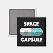 Aimant Capsule spatiale (Recto/Verso)