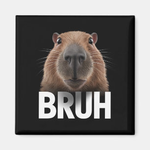 Aimant Capybara Drôle Bruh 