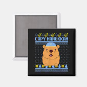 Aimant Capybara Hanukkah Capy Hanukkah Chanukah Jewish Ki (Recto/Verso)
