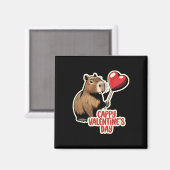 Aimant Capybara Saint-Valentin (Recto/Verso)