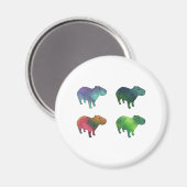 Aimant Capybaras de l'espace (Recto/Verso)