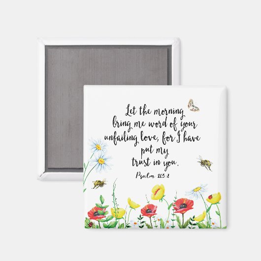 Aimant Car j'ai mis ma confiance en toi (Recto/Verso)