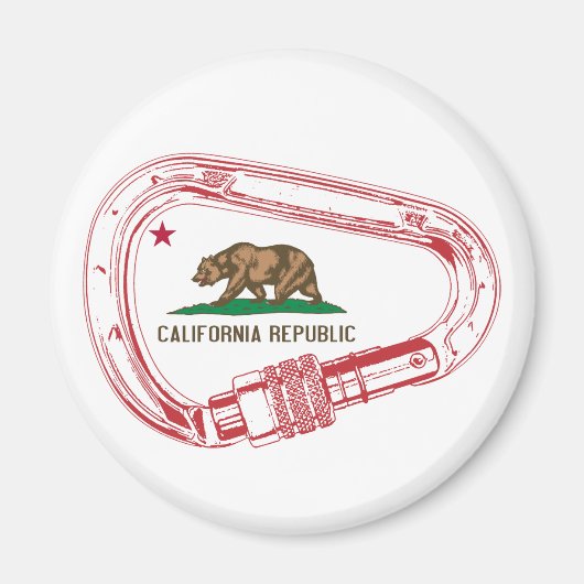 Aimant Carabiner d'Escalade californienne (Devant)