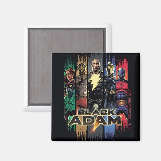 Aimant Caractères Adam Noir En Grandes Tailles Graphique (Recto/Verso)