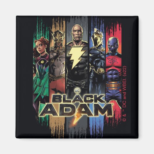 Aimant Caractères Adam Noir En Grandes Tailles Graphique (Devant)