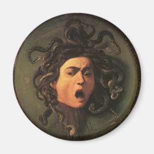Aimant Caravaggio - méduse - illustration italienne